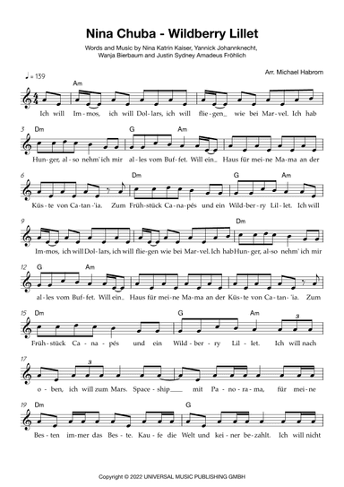 Wildberry Lillet (arr. Michael Habrom)