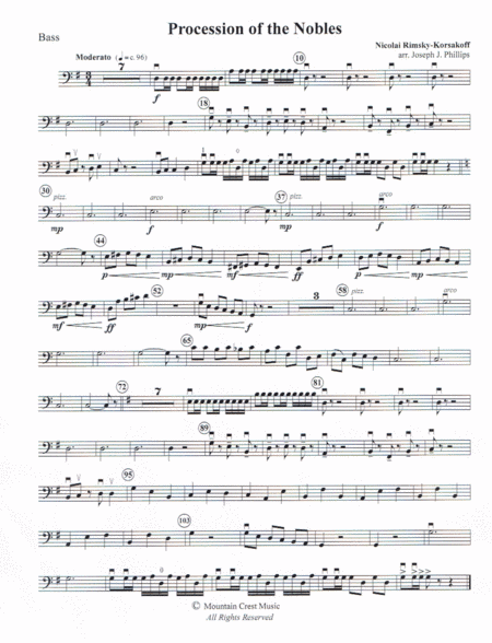 Procession of the Nobles-bass (arr. Joseph J. Phillips)