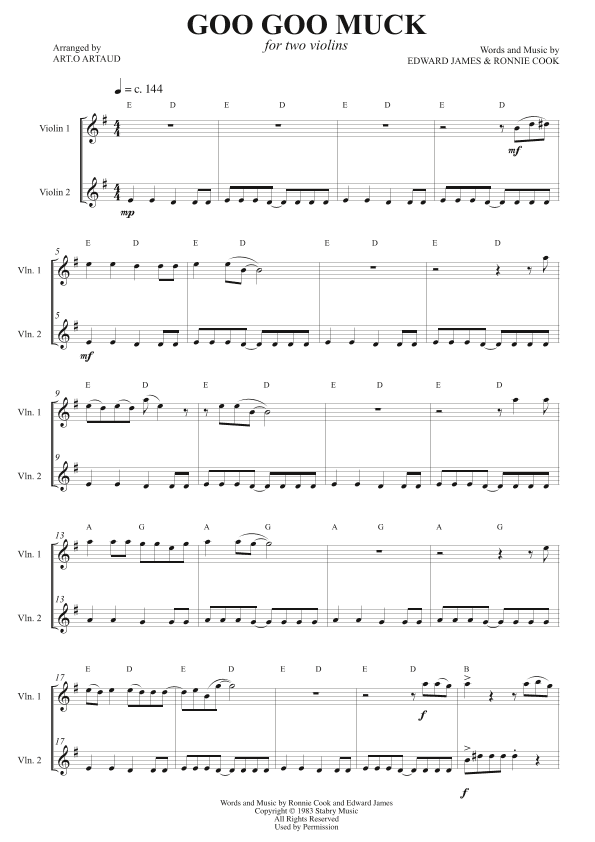 Goo Goo Muck (arr. Art.o Artaud)