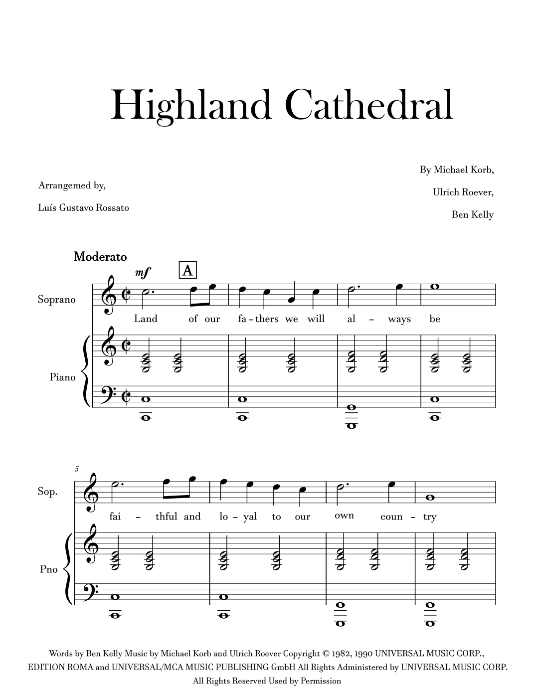 Highland Cathedral (arr. Luís Gustavo Rossato)