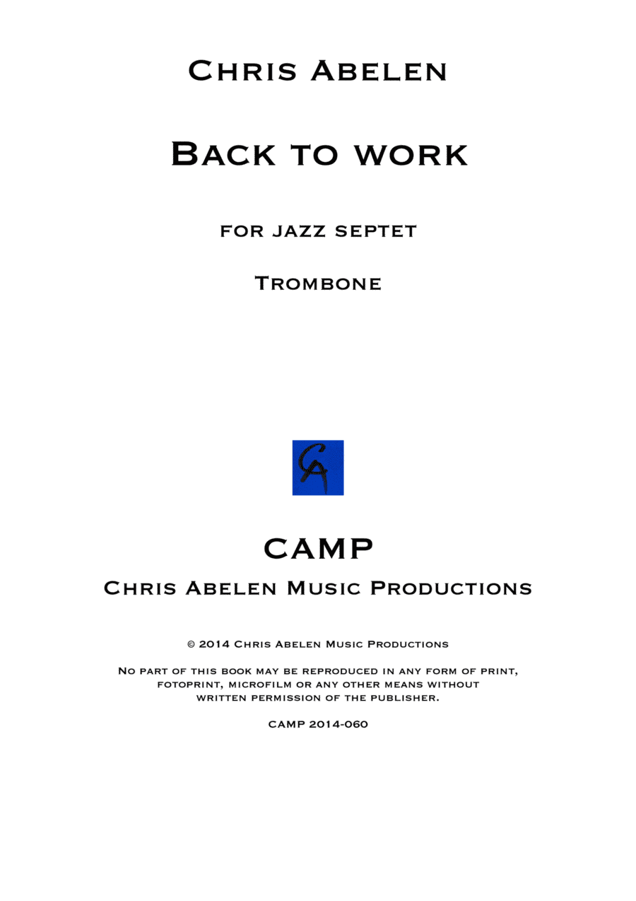 Back to work - trombone