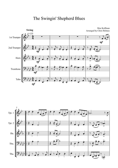 The Swingin' Shepherd Blues (arr. Chris Holmes)