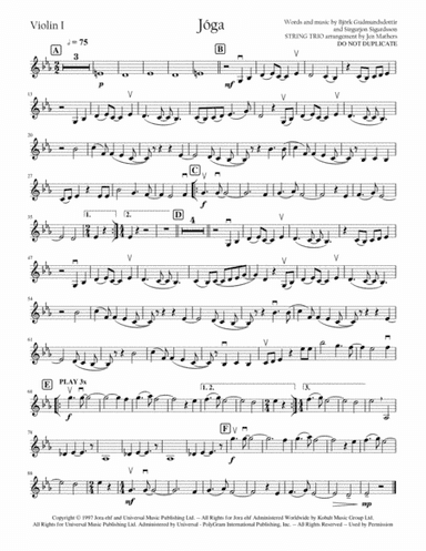 Joga (arr. Jen Mathers)