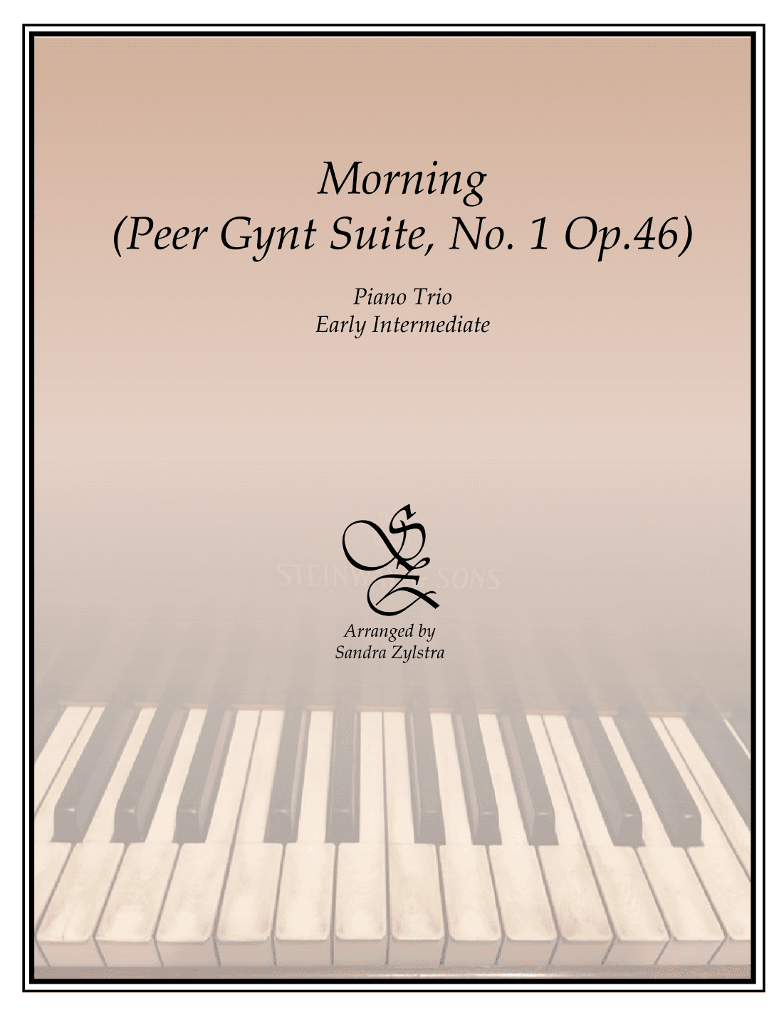 Morning (from the Peer Gynt Suite) (early intermediate 1 piano, 6 hand trio) (arr. Sandra Zylstra)