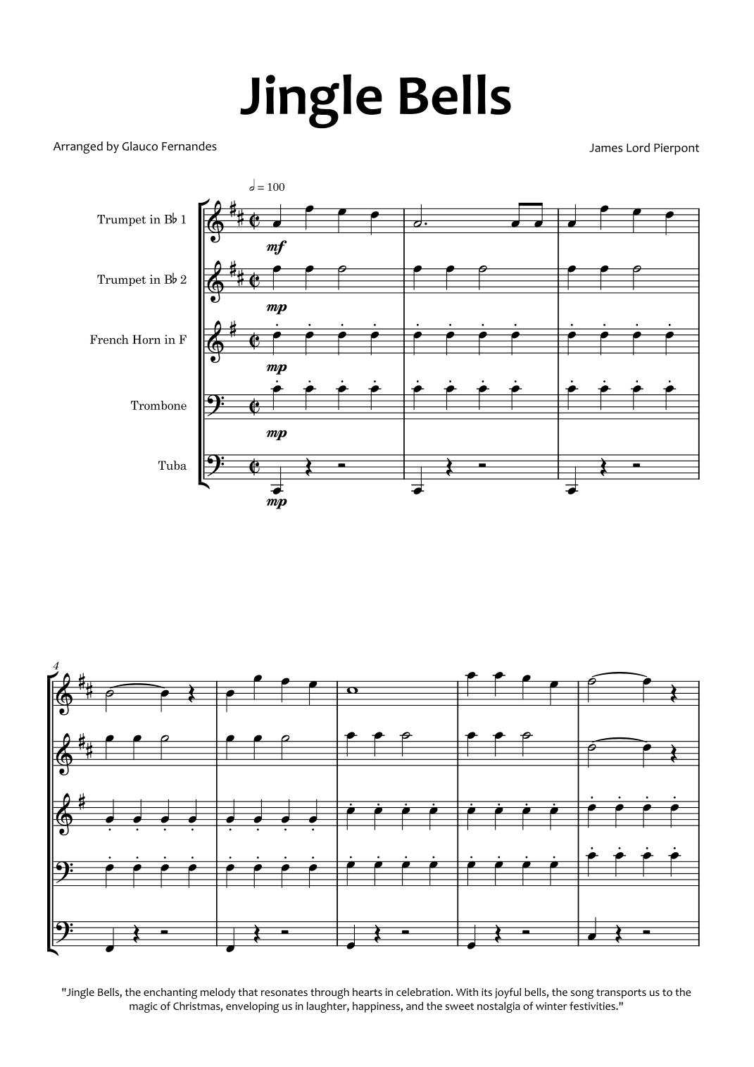 Jingle Bells (arr. Glauco Fernandes)