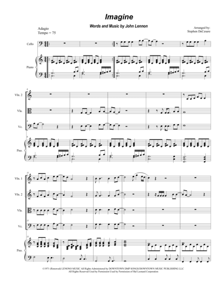 Imagine (arr. Stephen DeCesare)
