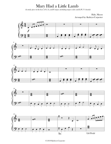 Mary Had a Little Lamb (arr. Kathryn Carpenter)