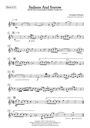 Sadness And Sorrow (arr. ACT Bortolucci)