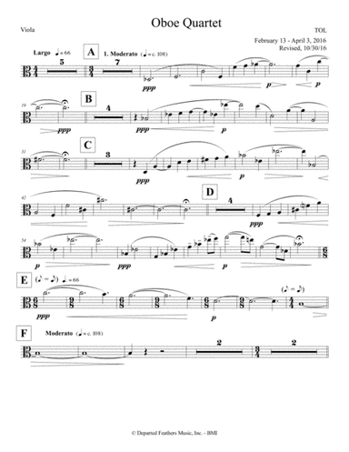 Oboe Quartet (2016) viola part