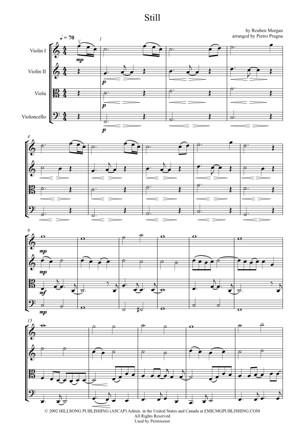 Still (arr. Pietro Prugna)