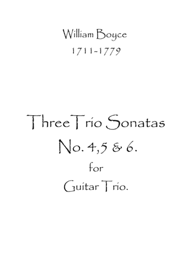 Three Trio Sonatas No.4,5 & 6 (arr. Spence Bundy)