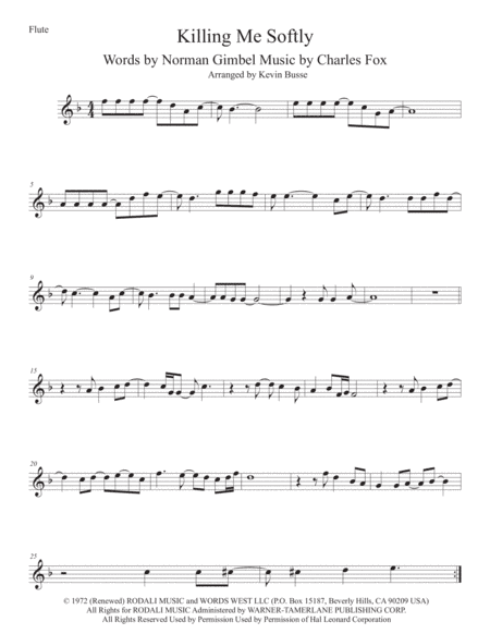 Killing Me Softly With His Song (arr. Kevin Busse)
