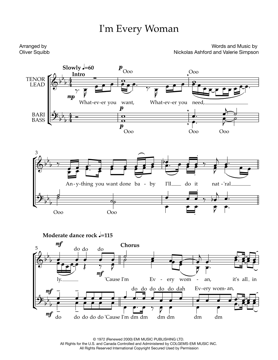 I'm Every Woman (arr. Oliver Downer)