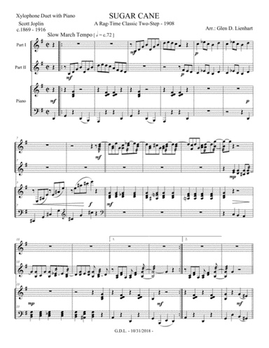 Sugar Cane (Mallet Percussion) (arr. Glen D. Lienhart)