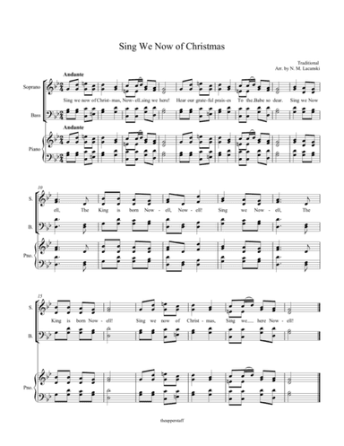 Sing We Now of Christmas (arr. Nick Lacanski)