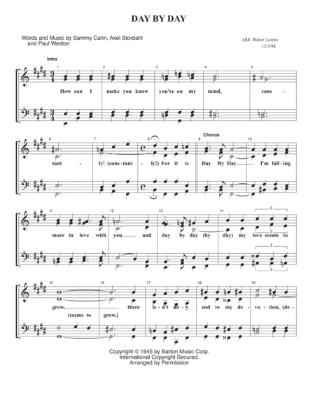 DEAR LORD AND FATHER OF MANKIND (arr. Walter Latzko)