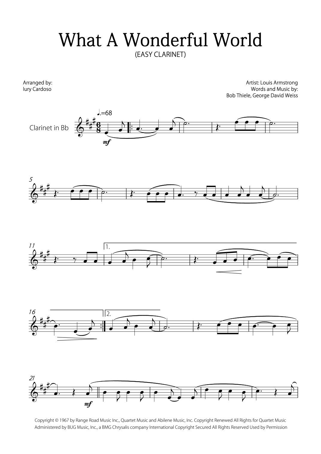 What A Wonderful World (arr. Iury Cardoso)