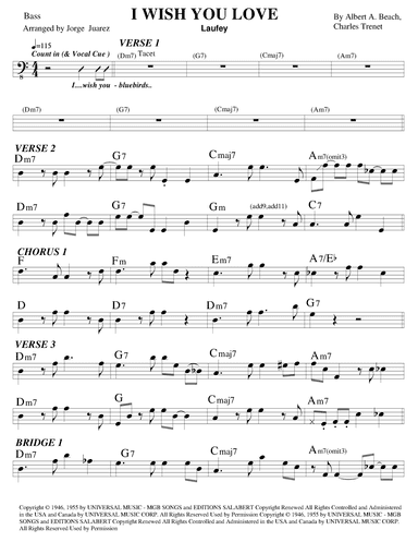 I Wish You Love (arr. Jorge Juárez)