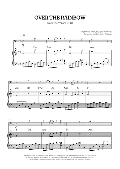 Over The Rainbow (arr. Benzaiten Editions)