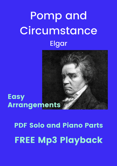 Pomp and Circumstance + FREE Mp3 Playback + PDF Solo and Piano Parts (arr. Fabio Eduardo de Oliveira)