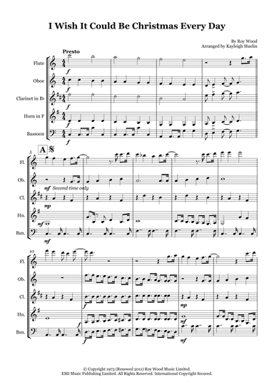 I Wish It Could Be Christmas Every Day (arr. Kayleigh Huelin)