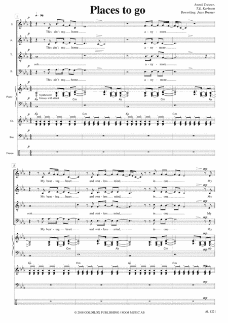 Places To Go (arr. Jetse Bremer)