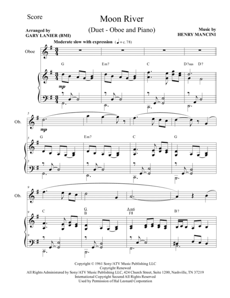 Moon River (arr. Gary Lanier)