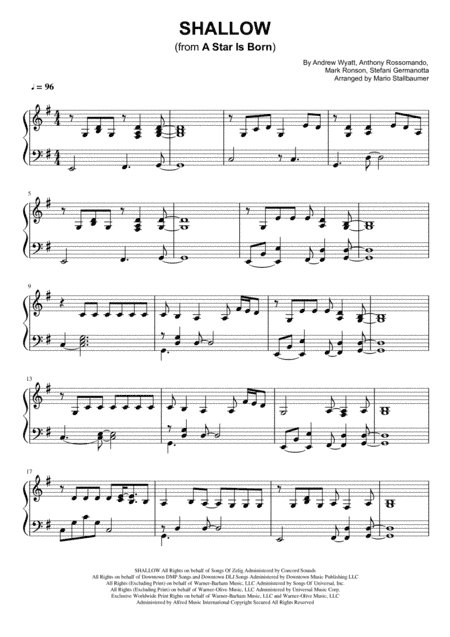 Shallow (arr. Mario Stallbaumer)