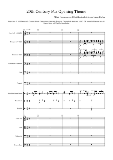 Twentieth Century Fox Trademark (arr. Elliot Goldenthal)