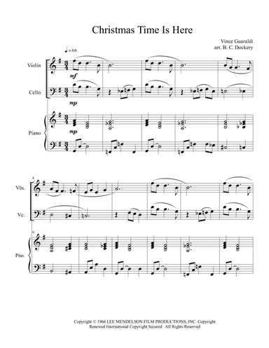 Christmas Time Is Here (arr. B. C. Dockery)