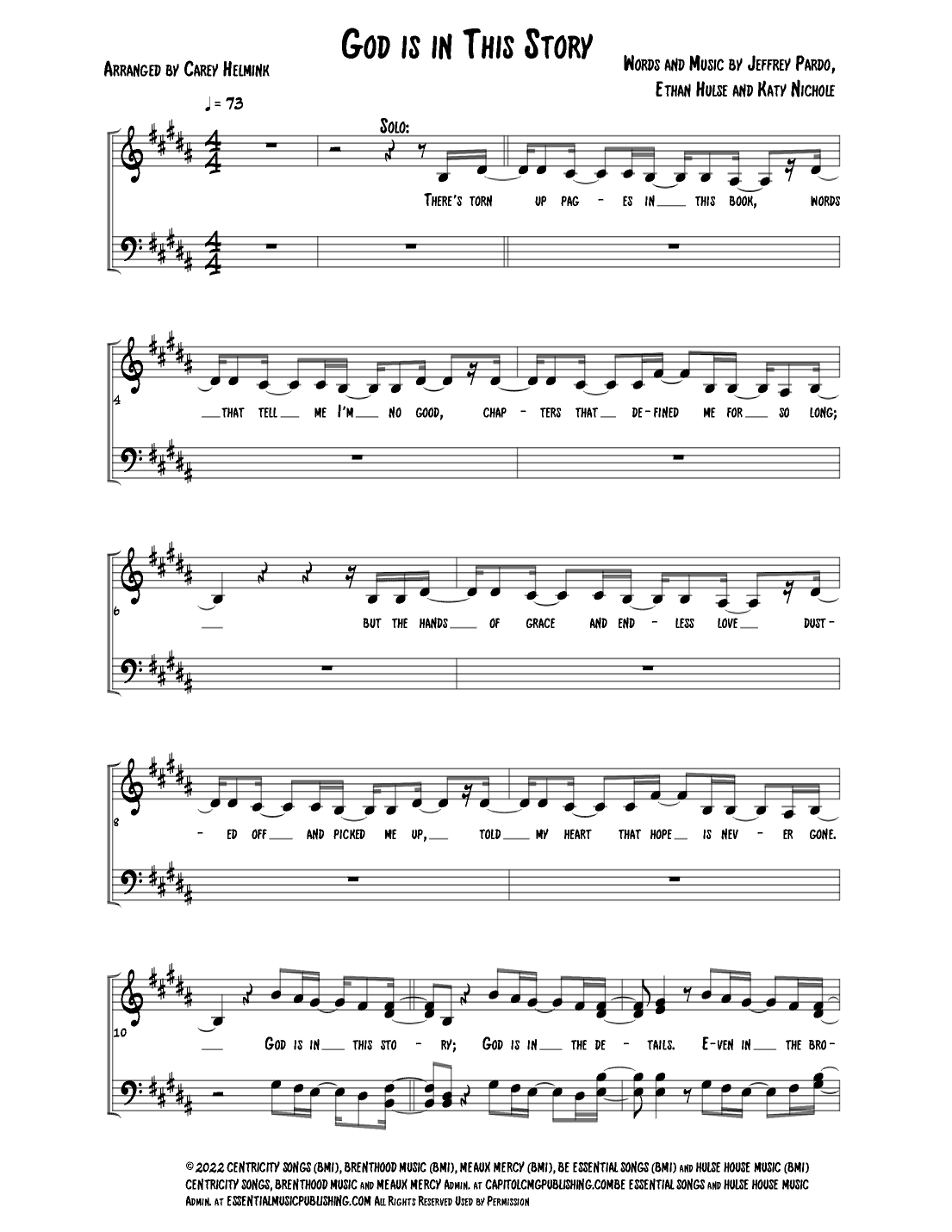 God Is In This Story (arr. Carey Helmink)