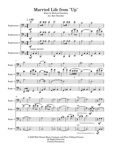 Married Life (arr. Kyle Steindler)