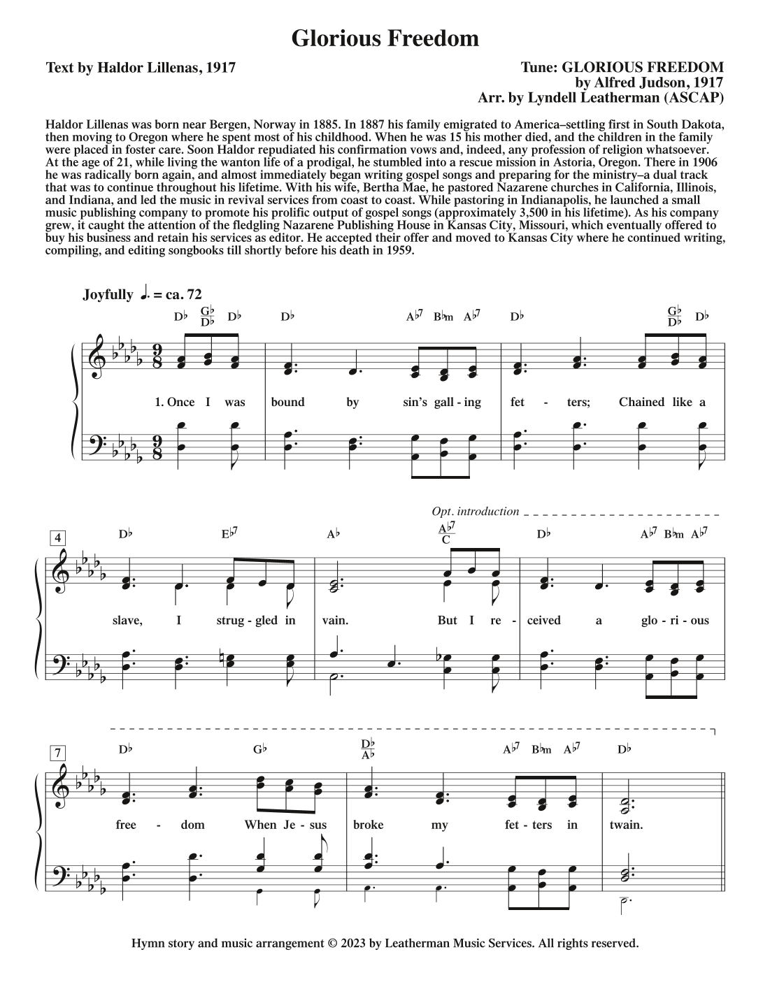 Glorious Freedom (arr. Lyndell Leatherman)