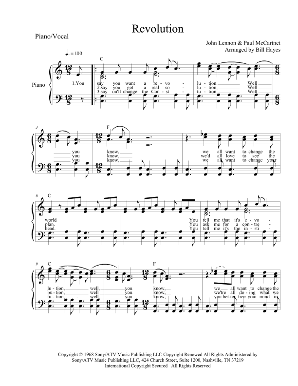 Revolution (arr. Bill Hayes)