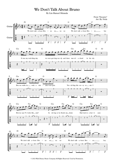 We Don't Talk About Bruno (arr. Arr. Neda)