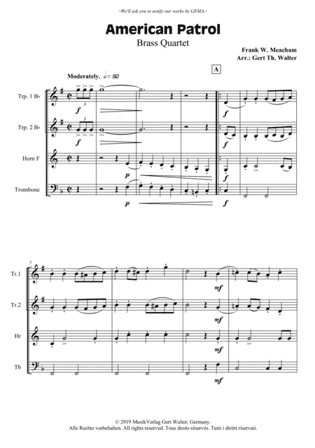 American Patrol (arr. Gert Th. Walter)