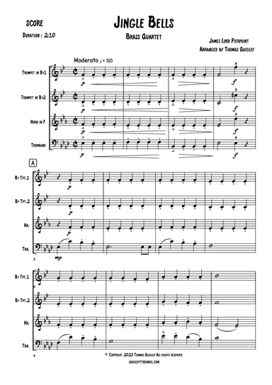 Jingle Bells (arr. Thomas Quigley)