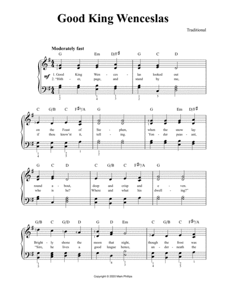 Good King Wenceslas (arr. Mark Phillips)