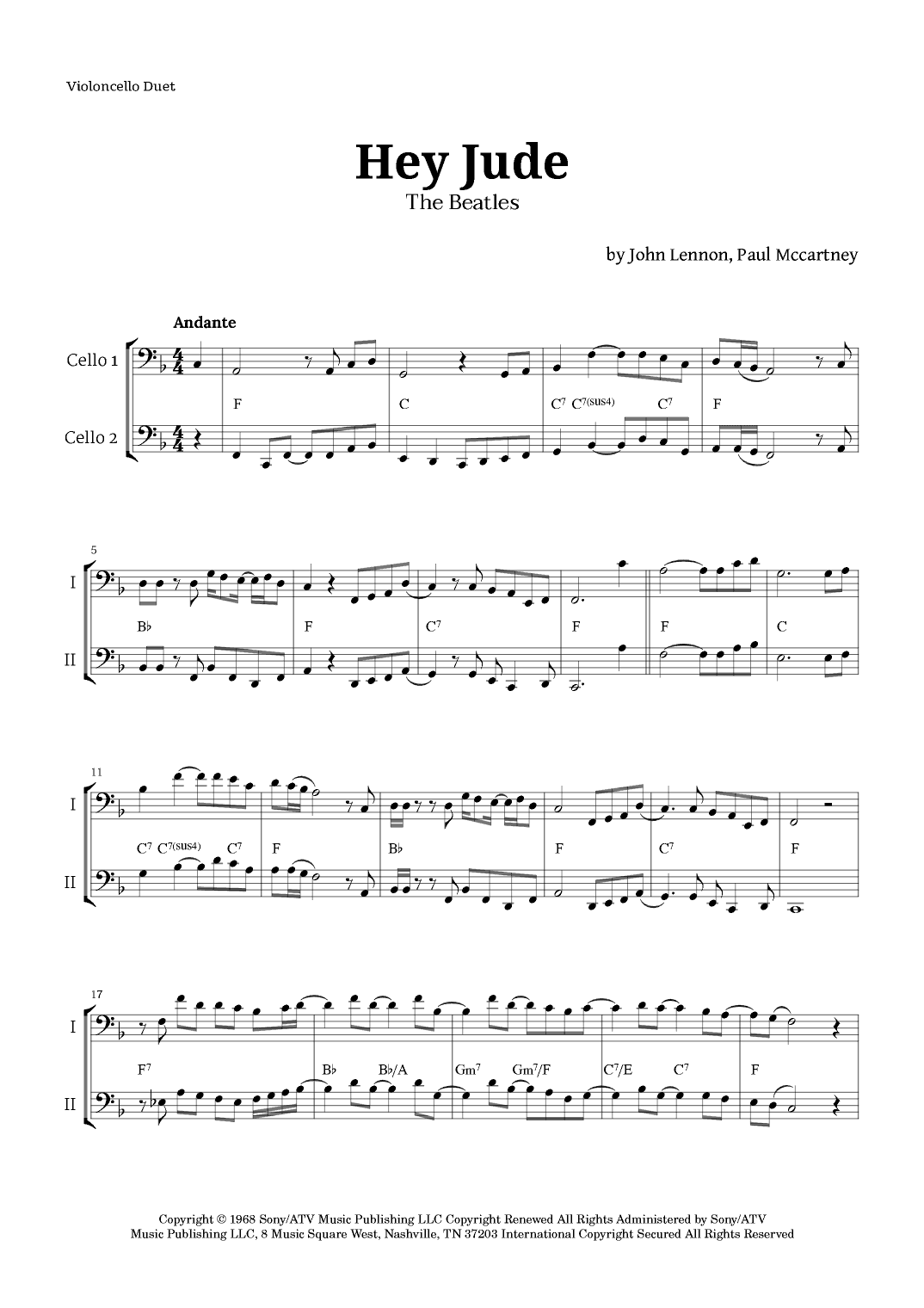 Hey Jude (arr. Langanho)