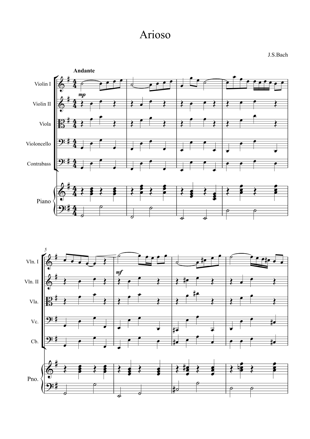 Arioso (arr. Alex Nunes Rodrigues)