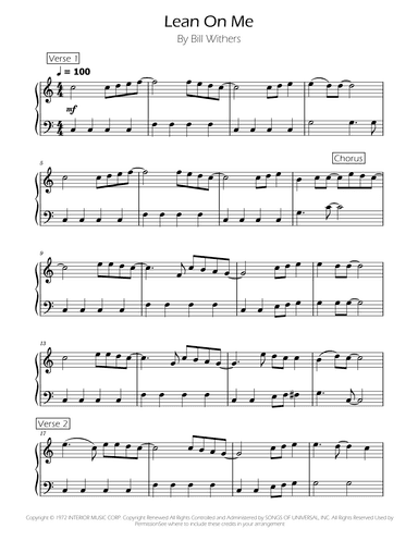 Lean On Me (arr. Ygor Nunes)