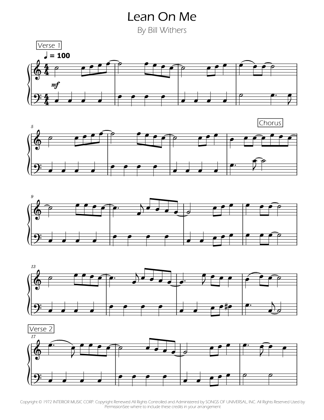 Lean On Me (arr. Ygor Nunes)