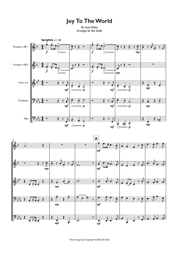 Joy To The World (arr. Seb Skelly)