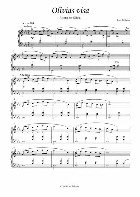 Olivias visa - A Song for Olivia