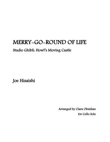 Merry-go-round Of Life (arr. Clara Obsidian)