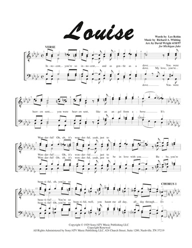 Louise (arr. David Wright)