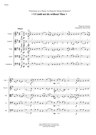 I could not do without Thee(S.Orchestra) (arr. Han-Ki Kim)