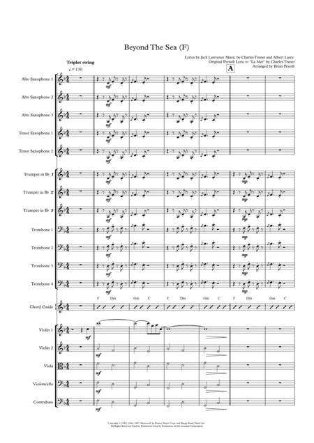 Beyond The Sea (arr. Brian Pesoth)