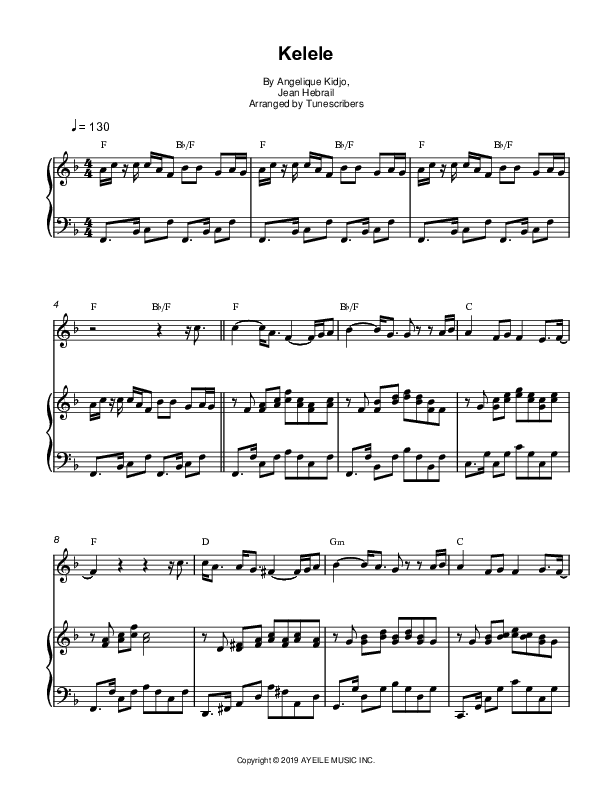 Kelele (arr. Tunescribers)