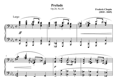 Chopin Prelude in C minor Op.28 No.20 (arr. Ben Choupak)